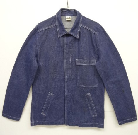 画像: 80'S フレンチワーク ジップフロント デニムジャケット INDIGO フランス製 (VINTAGE) 「Jacket」 入荷しました。