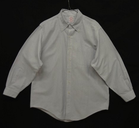 画像: 90'S BROOKS BROTHERS "MAKERS" オックスフォード BDシャツ ストライプ USA製 (VINTAGE) 「L/S Shirt」 入荷しました。