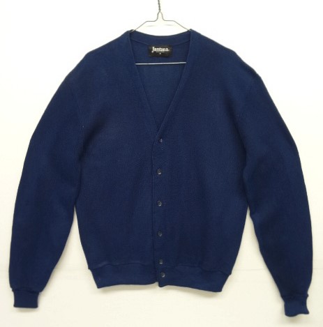 画像: 80'S JANTZEN アクリル カーディガン ネイビー USA製 (VINTAGE) 「Knit」 入荷しました。