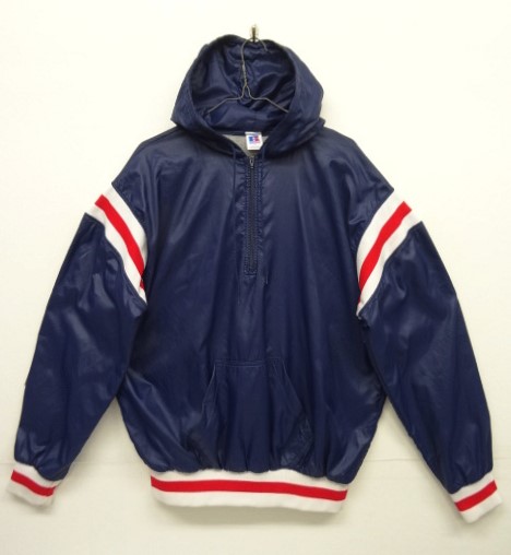 画像: 90'S RUSSELL ATHLETIC 裏地付き ハーフジップ ナイロンパーカー USA製 (VINTAGE) 「Jacket」 入荷しました。