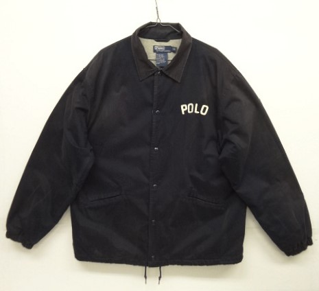 画像: 90'S RALPH LAUREN 裏地付き コーチジャケット DK NAVY (VINTAGE) 「Jacket」 入荷しました。