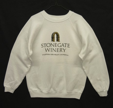 画像: 80'S HANES "STONEGATE WINERY" クルーネック スウェットシャツ ホワイト ジャマイカ製 (VINTAGE) 「Sweat Shirt」 入荷しました。