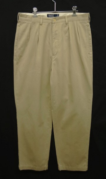 画像: 90'S RALPH LAUREN "ANDREW PANT" ツープリーツ チノパンツ BEIGE (VINTAGE) 「Bottoms」 入荷しました。