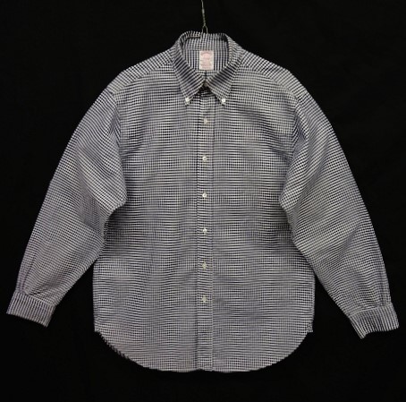 画像: 90'S BROOKS BROTHERS "MAKERS" マチ付き オックスフォード BDシャツ ギンガムチェック USA製 (VINTAGE) 「L/S Shirt」 入荷しました。