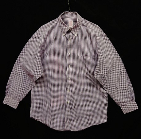 画像: 90'S BROOKS BROTHERS "MAKERS" ポプリン BDシャツ ギンガムチェック USA製 (VINTAGE) 「L/S Shirt」 入荷しました。