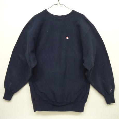 画像: 90'S CHAMPION 刺繍タグ リバースウィーブ 無地 ネイビー XXXL USA製 (VINTAGE) 「Sweat Shirt」 入荷しました。