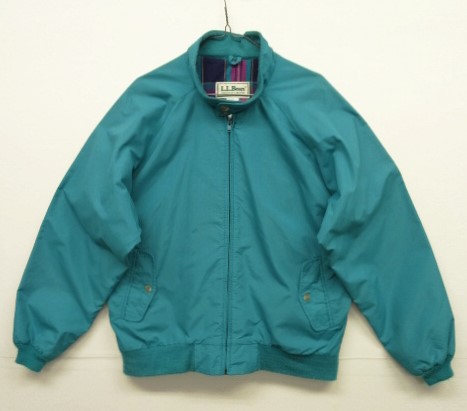 画像: 80'S LL Bean 裏地マドラスチェック ドリズラージャケット ブルー USA製 (VINTAGE) 「Jacket」 入荷しました。