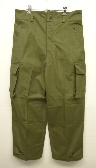 画像: 50'S フランス軍 M47 フィールドパンツ 前期型 OLIVE サイズ35 (DEADSTOCK) 「Bottoms」 入荷しました。