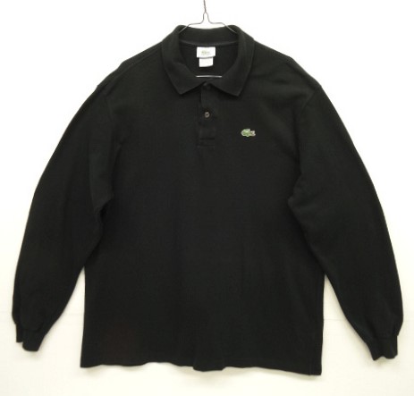 画像: 80'S CHEMISE LACOSTE 長袖 ポロシャツ ブラック フランス製 (VINTAGE) 「L/S Shirt」 入荷しました。