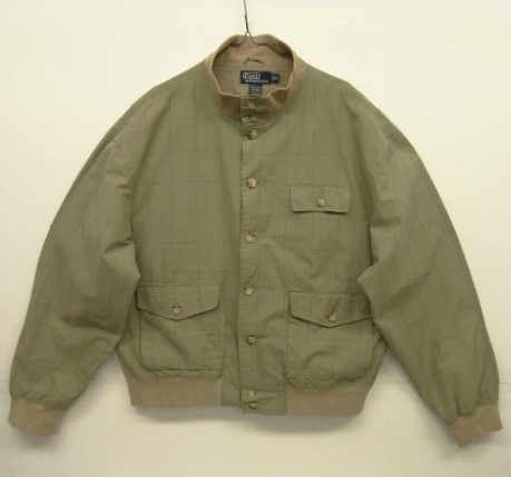 画像: 90'S RALPH LAUREN "A-1" フライトジャケット チェック柄 (VINTAGE) 「Jacket」 入荷しました。