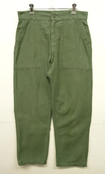 画像: 70'S アメリカ軍 US ARMY "OG107" コットンサテン ベイカーパンツ RAPIDアルミジップ (VINTAGE) 「Bottoms」 入荷しました。