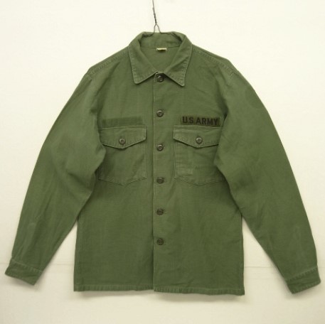 画像: 70'S アメリカ軍 US ARMY "OG107" コットンサテン ユーティリティシャツ 15 1/2 (VINTAGE) 「L/S Shirt」 入荷しました。