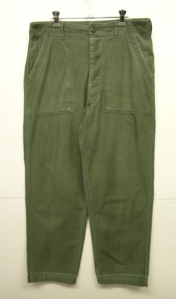 画像: 70'S アメリカ軍 US ARMY "OG107" コットンサテン ベイカーパンツ W34L30 (VINTAGE) 「Bottoms」 入荷しました。