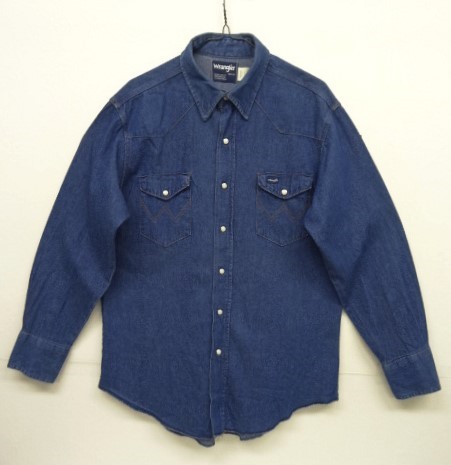 画像: 80'S WRANGLER "70127MW" デニム ウエスタンシャツ インディゴ USA製 (VINTAGE) 「L/S Shirt」 入荷しました。