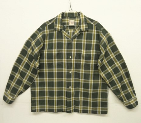 画像: 60'S TOWNCRAFT "PENN-PREST" オープンカラーシャツ チェック柄 (VINTAGE) 「L/S Shirt」 入荷しました。