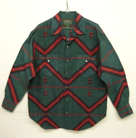 画像: 90'S POLO COUNTRY レーヨン ウエスタンシャツ ネイティブ柄 (VINTAGE) 「L/S Shirt」 入荷しました。