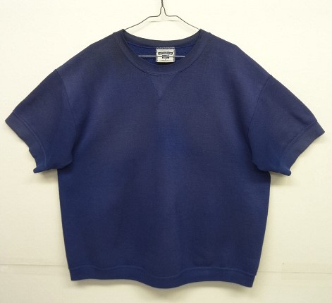 画像: 90'S LEE 前Vガゼット付き クルーネック 半袖 スウェットシャツ ネイビー USA製 (VINTAGE) 「Sweat Shirt」 入荷しました。