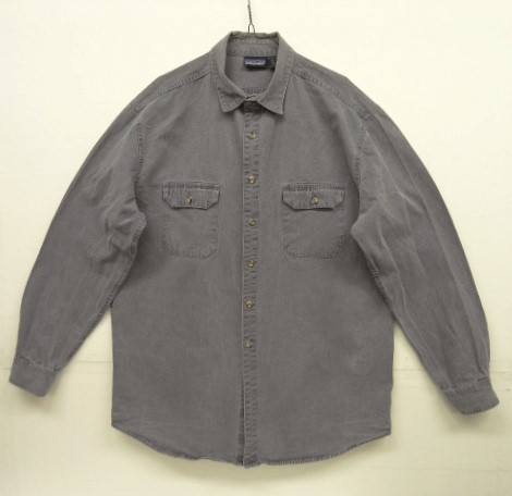 画像: 80'S PATAGONIA 旧タグ フラップ付きポケット キャンバス ワークシャツ ブルーグレー (VINTAGE) 「L/S Shirt」 入荷しました。