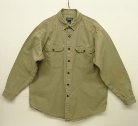 画像: 90'S PATAGONIA フラップ付きポケット キャンバス ワークシャツ ベージュ (VINTAGE) 「L/S Shirt」 入荷しました。