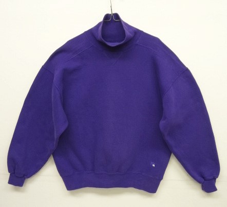 画像: 80'S LL Bean by RUSSELL ATHLETIC 前Vガゼット付き タートルネックスウェット USA製 (VINTAGE) 「Sweat Shirt」 入荷しました。