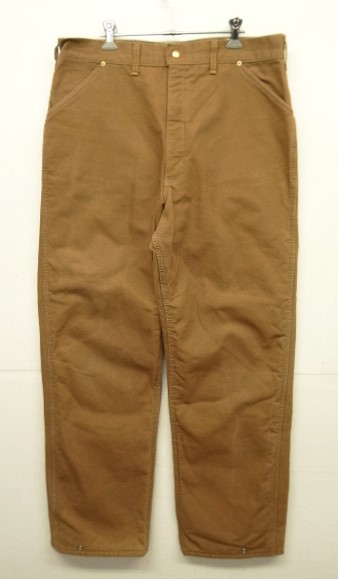 画像: 80'S CARHARTT 100周年タグ 裏地付き ダックパンツ ブラウン USA製 (VINTAGE) 「Bottoms」 入荷しました。