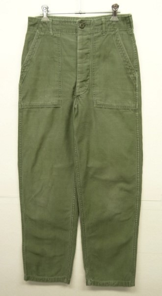 画像: 60'S アメリカ軍 US ARMY "OG107" コットンサテン ベイカーパンツ W30L33 (VINTAGE) 「Bottoms」 入荷しました。