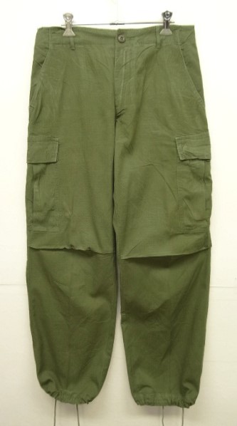 画像: 60'S アメリカ軍 US ARMY "JUNGLE FATIGUE" カーゴパンツ S-R (VINTAGE) 「Bottoms」 入荷しました。