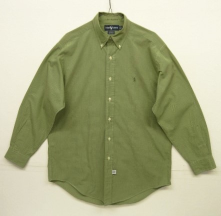 画像: 90'S RALPH LAUREN "YARMOUTH" ポプリン 長袖 BDシャツ グラフチェック (VINTAGE) 「L/S Shirt」 入荷しました。