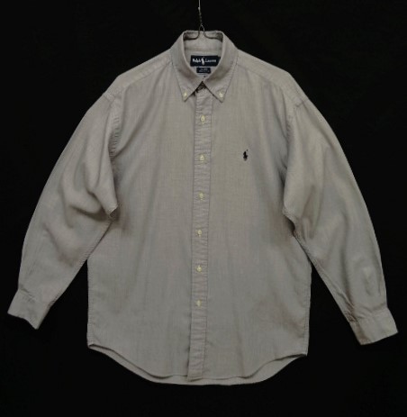 画像: 90'S RALPH LAUREN "BLAIRE" コットン 長袖 BDシャツ グレー (VINTAGE) 「L/S Shirt」 入荷しました。