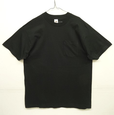 画像: 90'S FRUIT OF THE LOOM 耳付きポケット シングルステッチ 半袖 Tシャツ ブラック USA製 (DEADSTOCK) 「T-Shirt」 入荷しました。