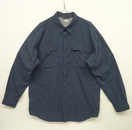 画像: 00'S COLUMBIA "TITANIUM" ナイロンシャツ ネイビー (VINTAGE) 「L/S Shirt」 入荷しました。