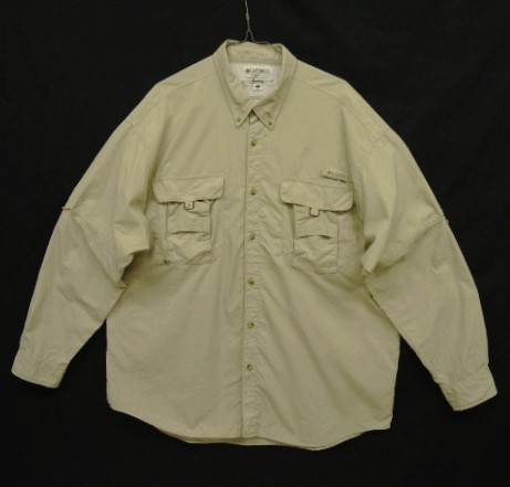 画像: 00'S COLUMBIA "PFG" ナイロン フィッシングシャツ ベージュ (VINTAGE) 「L/S Shirt」 入荷しました。