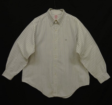 画像: 80'S BROOKS BROTHERS "MAKERS" オックスフォード BDシャツ ストライプ USA製 (VINTAGE) 「L/S Shirt」 入荷しました。