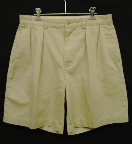 画像: 90'S RALPH LAUREN "TYLER SHORT" ツープリーツ チノショーツ ベージュ (VINTAGE) 「Shorts」 入荷しました。