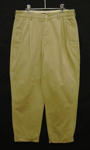 画像: 90'S RALPH LAUREN "HAMMOND PANT" ツープリーツ チノパンツ ベージュ (VINTAGE) 「Bottoms」 入荷しました。