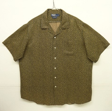 画像: 90'S RALPH LAUREN "BONNARD" シルク/リネン 半袖 オープンカラーシャツ 総柄 (VINTAGE) 「S/S Shirt」 入荷しました。