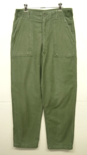 画像: 70'S アメリカ軍 US ARMY "OG107" コットンサテン ベイカーパンツ W32L33 (VINTAGE) 「Bottoms」 入荷しました。