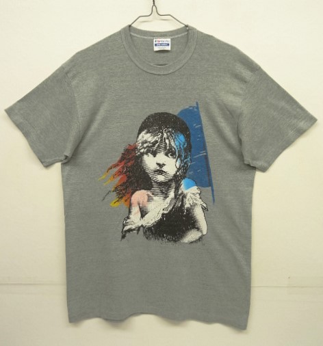 画像: 80'S LES MISERABLES シングルステッチ 両面プリント 半袖 Tシャツ グレー USA製 (VINTAGE) 「T-Shirt」 入荷しました。