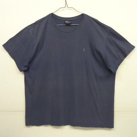 画像: 90'S RALPH LAUREN ロゴ刺繍 半袖 Tシャツ ネイビー (VINTAGE) 「T-Shirt」 入荷しました。