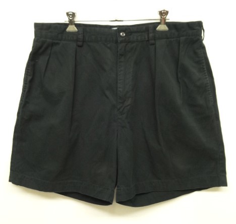 画像: 90'S RALPH LAUREN "ANDREW SHORT" ツープリーツ チノショーツ ブラック (VINTAGE) 「Shorts」 入荷しました。