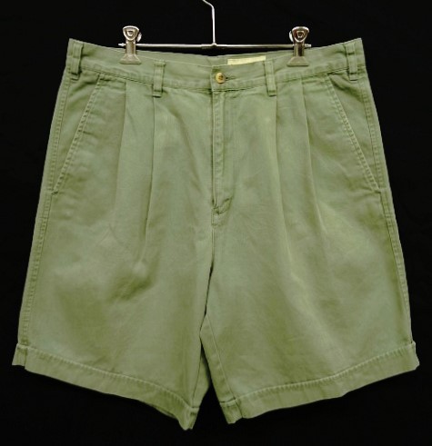 画像: 90'S EDDIE BAUER ツープリーツ チノショーツ カーキ (VINTAGE) 「Shorts」 入荷しました。