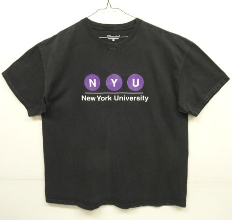 画像: 00'S NEW YORK UNIVERSITY 半袖 Tシャツ ブラック (VINTAGE) 「T-Shirt」 入荷しました。