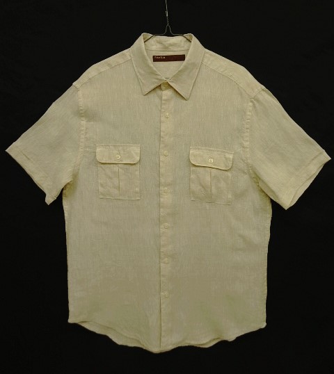 画像: 90'S PERRY ELLIS 半袖 リネンシャツ 生成り (VINTAGE) 「S/S Shirt」 入荷しました。