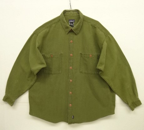 画像: 90'S PATAGONIA 雪無しタグ リネン/コットン 長袖 シャツ オリーブ (VINTAGE) 「L/S Shirt」 入荷しました。