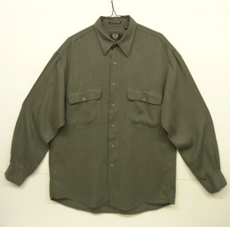 画像: HENRY GRETHEL レーヨン100% 長袖 シャツ カーキ (VINTAGE) 「L/S Shirt」 入荷しました。