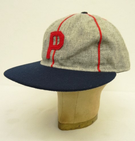 画像: EBBETS FIELD FLANNELS "P" ウール 6パネル キャップ グレー/ネイビー/レッド USA製 (DEADSTOCK) 「Cap」 入荷しました。