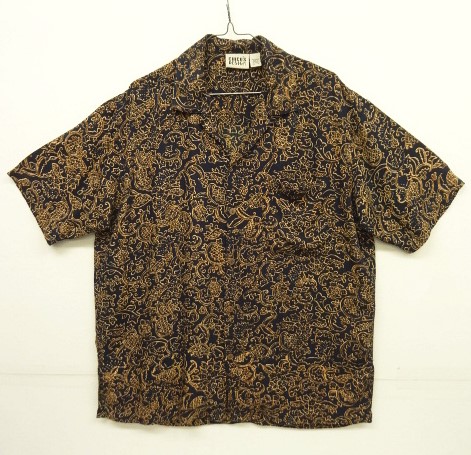 画像: CHICO'S DESIGN レーヨン 半袖 オープンカラーシャツ ダークネイビーベース/総柄 (VINTAGE) 「S/S Shirt」 入荷しました。