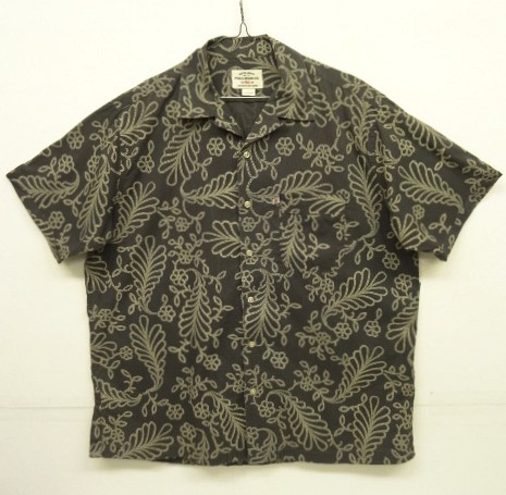 画像: RALPH LAUREN "POLO JEANS" コットン 半袖 オープンカラーシャツ ブラックベース総柄 (VINTAGE) 「S/S Shirt」 入荷しました。