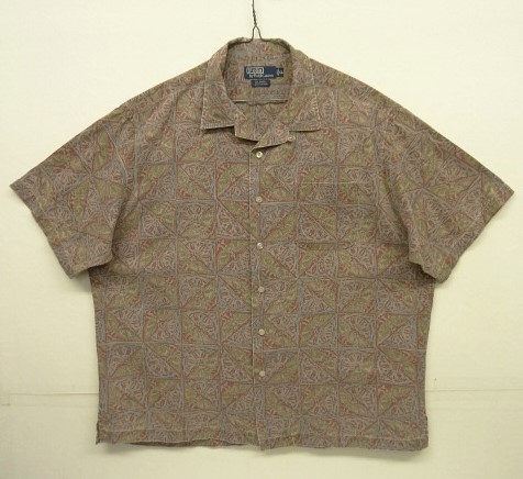 画像: 90'S RALPH LAUREN "CALDWELL" コットン 半袖 オープンカラーシャツ 総柄 (VINTAGE) 「S/S Shirt」 入荷しました。