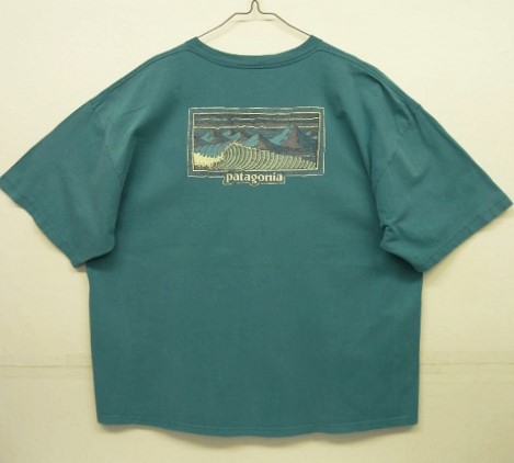 画像: 90'S PATAGONIA 黒タグ バックプリント 半袖 Tシャツ ティール USA製 (VINTAGE) 「T-Shirt」 入荷しました。